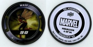 Wasp #4 of 84 Marvel Slingers 2011 Upper Deck Metal Medallion - Picture 1 of 1