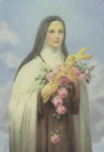 *Holy/Prayer Card-"Prayer to Saint Therese" *Great Prayer-Back/ {Saints-6} - Picture 1 of 2