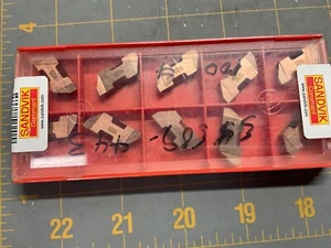 NEW SANDVIK TLG-3062L 1125 New Carbide Inserts set of 10 - Picture 1 of 2