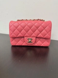Chanel Coral Caviar Mini Flap Bag - Picture 1 of 10