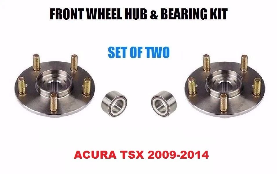 Front Wheel Hub And Bearing Kit Assembly for Acura TSX 2009-2014   PAIR  TWO - Image 1 of 1