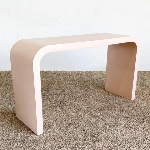 Postmodern Pink Wash Laminate Waterfall Console Table Cover