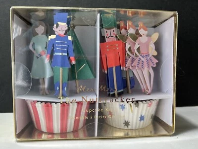 The Nutcracker Cupcake Kit Topper Party Pick Christmas Bake Cup Liners Designer - Image 1 of 3
