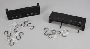 Speedtsberg Mensola da Parete Cucina Utensili da Cucina Nero 12 Ganci Supporto a Parete B11-KRF - Foto 1 di 5