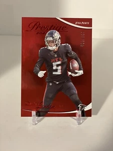 Drake London 2023 Prestige Xtra Points Red parallel #d /599 Falcons A147 - Picture 1 of 6