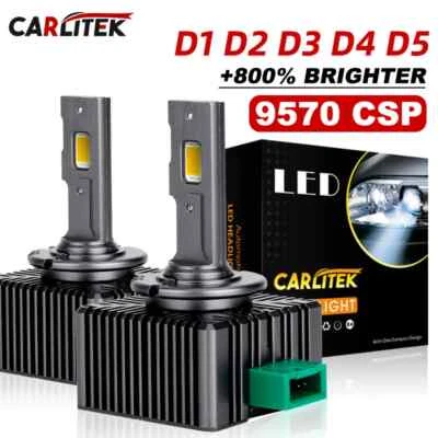 Faros LED D3S 35/70W Luces Xenón Turbo LED 9570 CSP Chips Plug and Play Foto 1 de 4