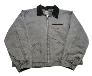 Vintage J97-MTL Carhartt Detroit Jacket Flannel Lining Men’s 4XL TALL USA Made  - Picture 1 of 12