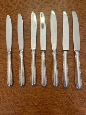 Towle cubiertos de ley patrón flautas de plata 7 cuchillos combo de acero inoxidable de ley Foto 1 de 4