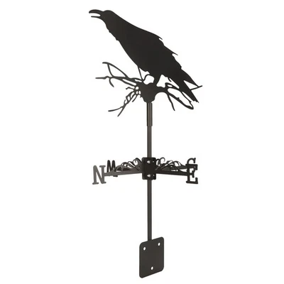 ˜Weathervane Crow Ornament Wind Vane Weathercock Iron Metal Weather Vane - Image 1 of 4