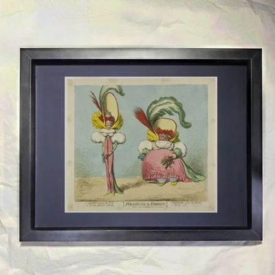 James Gillray "Siguiendo la moda" Arte enmarcado personalizado Foto 1 de 3