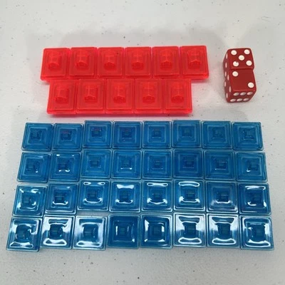 Pokemon Monopoly Collectors Edition 1999 Replacement 32 Houses/ 11 Hotels W/Dice - Image 1 of 2