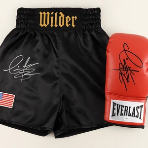 🥊 Deontay Wilder Signed Everlast Glove & Boxing Trunks Combo – “Bronze Bomber”  - Picture 1 of 8
