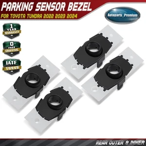 4x Rear Inner & Outer Left & Right Parking Sensor Bezels for Toyota Tundra 22-24 - Picture 1 of 10