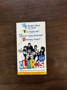 Clerks (VHS, 1995) Demo Tape RARE Kevin Smith Screener for Video Retailer PROMO - Imagen 1 de 6