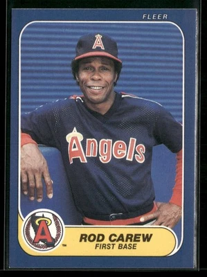 1986 Fleer #151 Rod Carew California Angels - Image 1 of 2