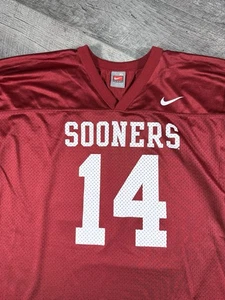 VNTG Nike Team Sports Oklahoma Sooners Sam Bradford #14 red Jersey Size XL - Picture 1 of 9
