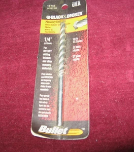 New, Black and Decker 1/4" Masonry Drill Bit #16732 - Picture 1 of 2