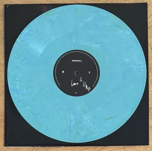 Maroon 5 Love Is Like Alternate Cover Sea Breeze Blue Vinyl NEW No Shrink Wrap - Picture 1 of 4
