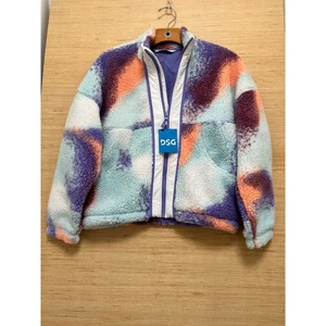 DSG Cozy Fleece Full Zip Jacket Ice Cave Multi Girls Size L(14) - Picture 1 of 4