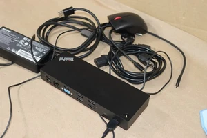 Station d'accueil Lenovo ThinkPad Thunderbolt 3 avec alimentation et accessoires - câbles - Photo 1/15