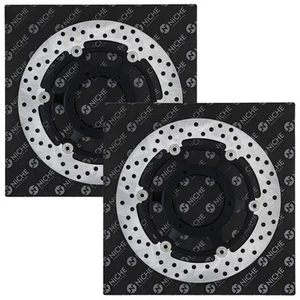 NICHE Front Brake Rotor Set For Honda CB900F VTX1800R VTX1800C VTX1800S - Picture 1 of 6