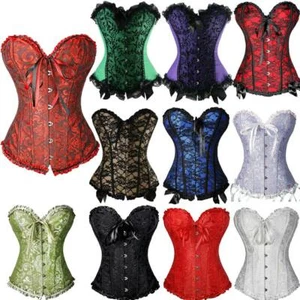 Corsé vasco nupcial lencería Waspie Cincher deshuesado entrenamiento cintura burlesque - Imagen 1 de 32