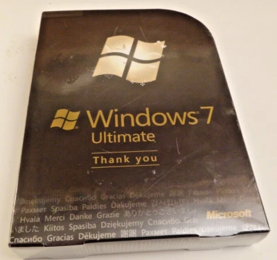 Microsoft Windows 7 Ultimate Developer Team THANK YOU EDITION, new, sealed, rare - Image 1 of 4