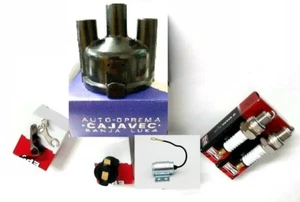 FIAT 500R /126 KIT DE ENCENDIDO CON CONTACTOS CONDENSADOR CARCASA CEPILLO VELAS - Imagen 1 de 7