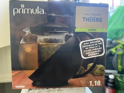 Tetera Primula Half Moon con infusor extraíble de vidrio borosilicato tetera nueva en caja Foto 1 de 3