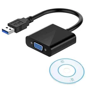 Convertitore USB 3.0 a VGA Adattatore Video Esterno Scheda Grafica Multi-Display - Foto 1 di 6