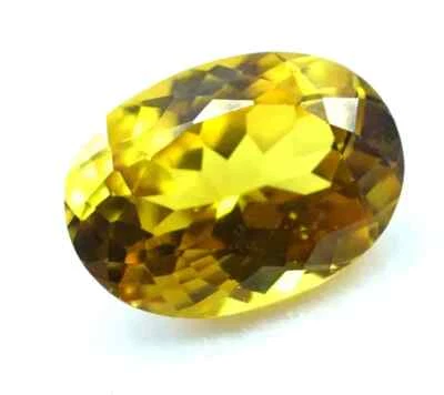 5.65 Ct Natural Ceylon Yellow Sapphire Oval Cut Certified Loose Gemstone + Gift - Image 1 of 4