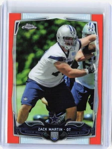 2014 Topps Chrome #207 Zack Martin Orange Refractors Rookie RC - Picture 1 of 2