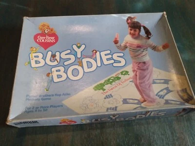 Care Bear Cousins BUSY BODIES Hop Alike Memory Game Parker Brothers 1985 99% Com - Image 1 of 4