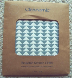 4 Cleanomic  Reusable Kitchen Clothes 6.75" x 8" European Style New - Picture 1 of 2