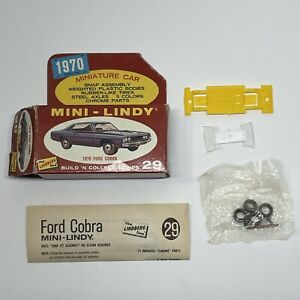 Vintage Mini Lindy 29 1970 Ford Cobra Snap Assembly Lindberg Open Box Parts Only