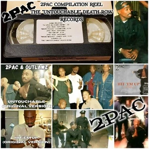 Tupac Shakur 2PAC COMPILATION REEL THE "UNTOUCHABLE" DEATH ROW RECORDS VHS TAPE - Picture 1 of 19