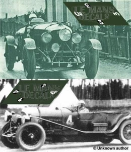 Decals Bentley 4 1/2 Litre Le Mans 1928 3 4 1:32 1:24 1:43 1:18 87 slot calcas - Bild 1 von 3