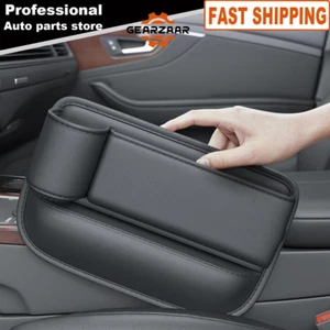 Left Side Car Seat Gap Filler Storage Bag Organizer Box Phone Holder Accessories - Picture 1 of 10