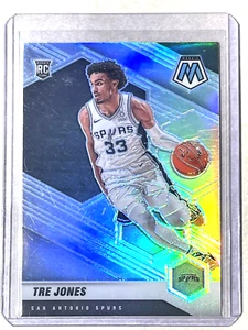 2020-21 Panini Mosaik Tre Jones RC Silbermosaik Preis - San Antonio Spurs - Bild 1 von 2