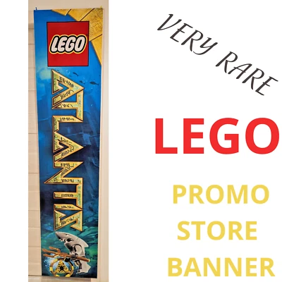 Lego Atlantis Store Banner 2009 / Display Original Flag / 78"x18"  Shark Warrior - Image 1 of 4