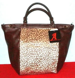 Adrienne Landau borsa grande con tracolla colore marrone finto ghepardo $35.- - Foto 1 di 12
