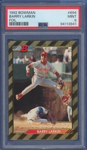 1992 Bowman #694 Barry Larkin PSA 9 FOIL Reds HOF - Picture 1 of 2