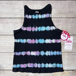 Justice Girl's Fash Hineck Sleeveless Tank Top Size L (12-14). Color:Black NWT! - Picture 1 of 7
