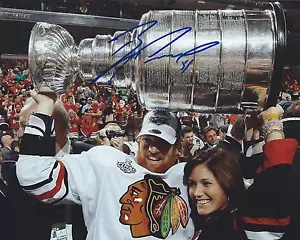 Brian Campbell Signed 8x10 Photo Stanley Cup Chicago Blackhawks Autographed COA - Picture 1 of 1
