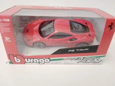 BBurago Burago Ferrari F8 Tributo red 2019 1/43 18-36052 - Immagine 1 di 4