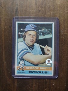 1976 Topps 19 George Brett Kansas City Royals Centered/NO CREASES 