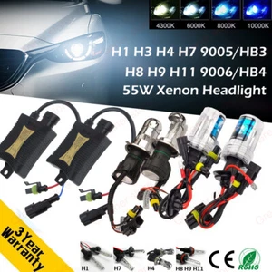 55W H1 H3 H4 H7 H8/H11 9005 9006 Car HID Xenon Headlight Bulb Ballast Error Free - Bild 1 von 17