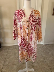 Club Z Collection Tunika Shirt Kleid Schwimmen Cover Up Strand Ozean Tropical Vibe Gr. L - Bild 1 von 8