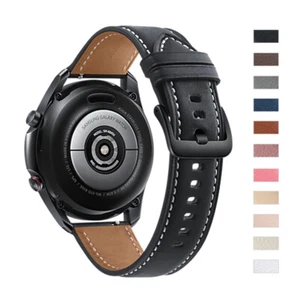 Genuine Leather Band Strap Bracelet for Samsung Galaxy Watch 3 45mm 46mm Gear S3 - Picture 1 of 17