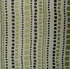 GP&J BAKER Candy Stripe Chocolate Brown Olive Green Cream Remnant New 